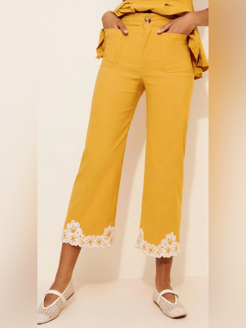 Maeve Colette Wide Leg Pants
